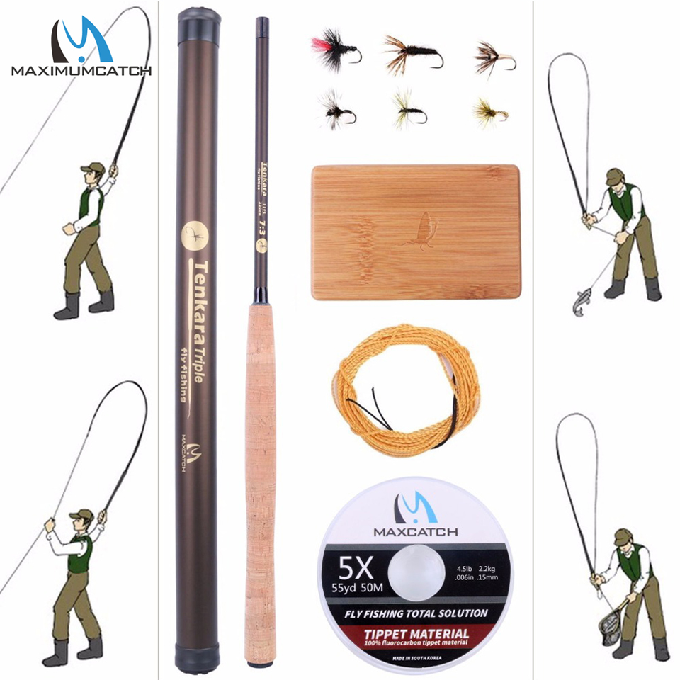 Fishing Line Box - Maximumcatch 9-13FT V-Tenkara Stange Outfit IM10/36T