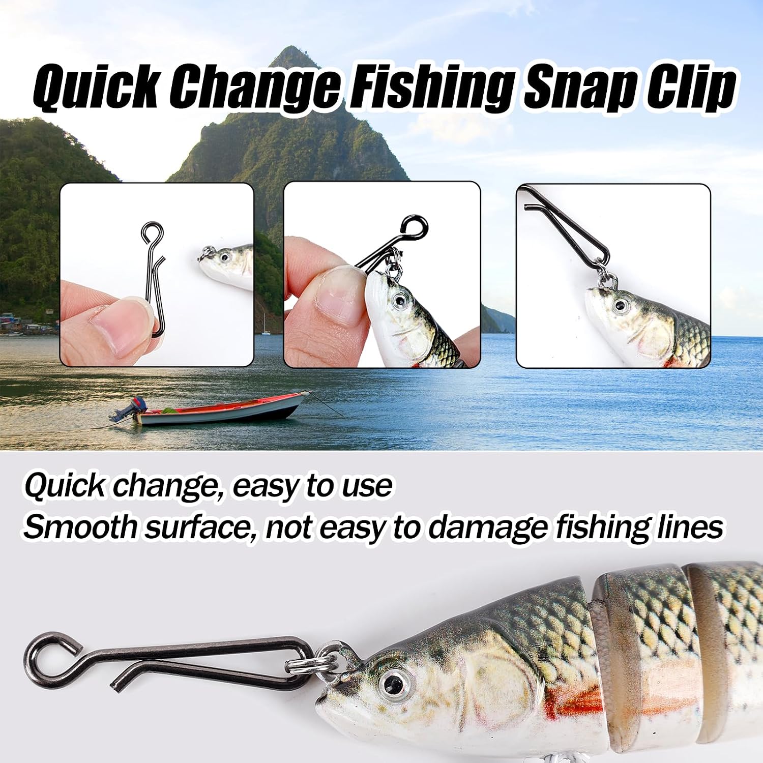 100 Stück Edelstahl-Angelclips – Saltwater Line Bewertung und Preis