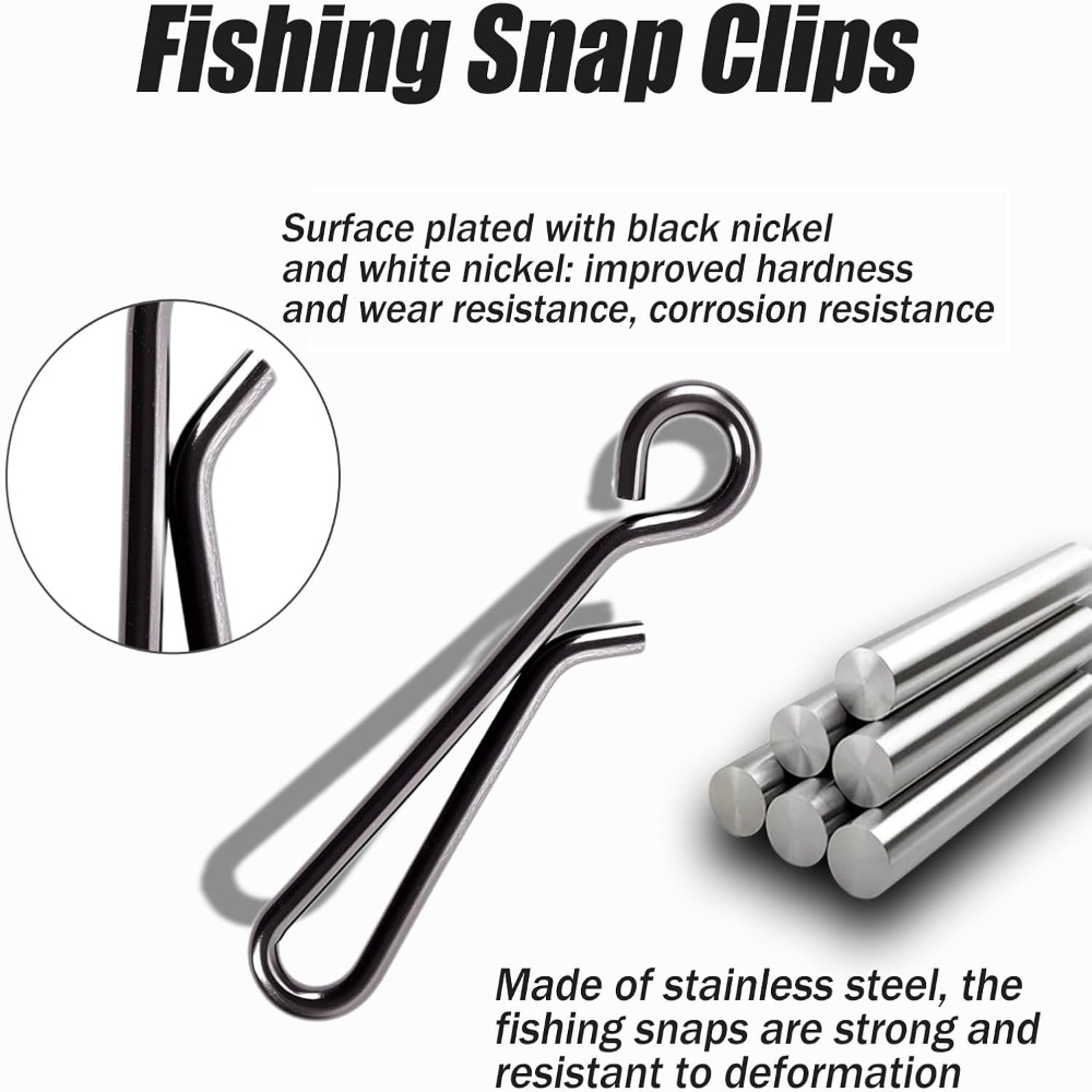 100 Stück Edelstahl-Angelclips – Saltwater Line Bewertung und Preis