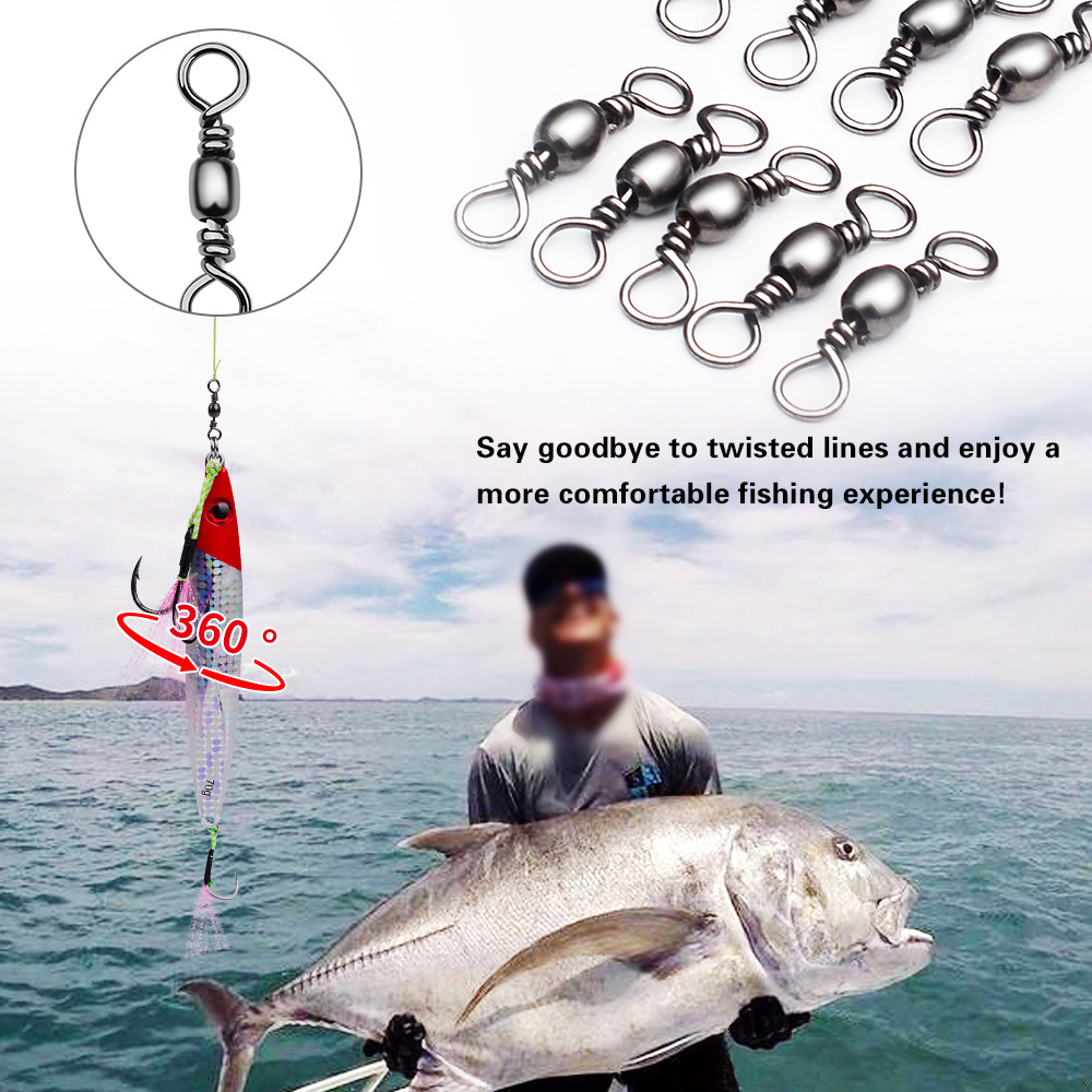 100 Stücke Angeln Wirbel Steck – Saltwater Line Bewertung und Preis