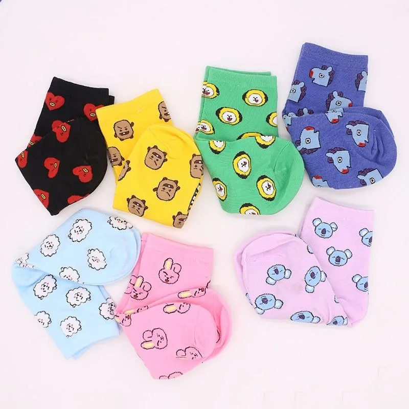 Kawaii BT21 Cartoon Socken Nie – Tippet Line Bewertung und Preis