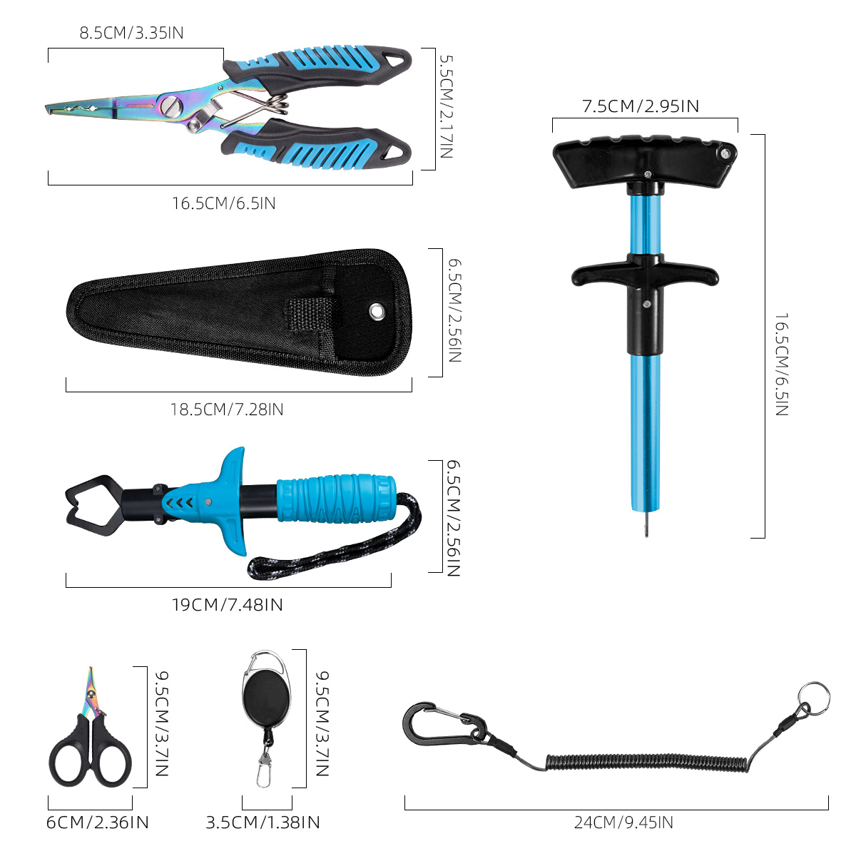 7-teiliges Angelzubehör-Set, P – Saltwater Line Bewertung und Preis