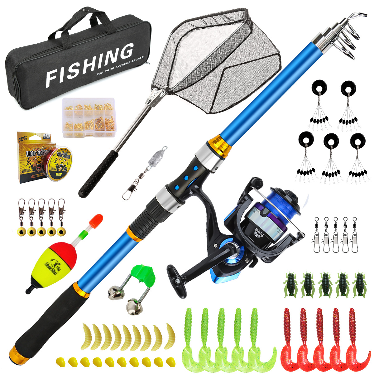 2,1–3,6 m Teleskop-Angelruten- – Fishing Line Spooler Bewertung und Preis